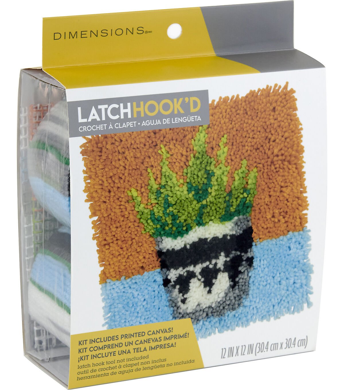 Dimensions Plant Latch Hook Kit 12 x 12 - Image 3