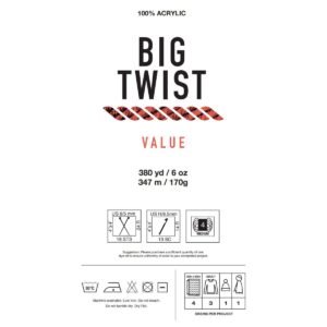 10pk Solid Blue Medium Weight Acrylic 380yd Value Yarn by Big Twist