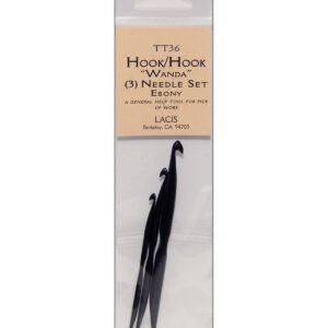 Double Ended Ebony Crochet Hooks